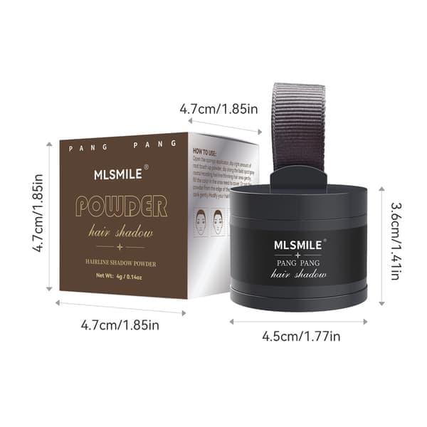 Hårgrænsepudder konturstift hårfyld til sommerpande-forbedrende makeup og hårbun sort 01# black 01#