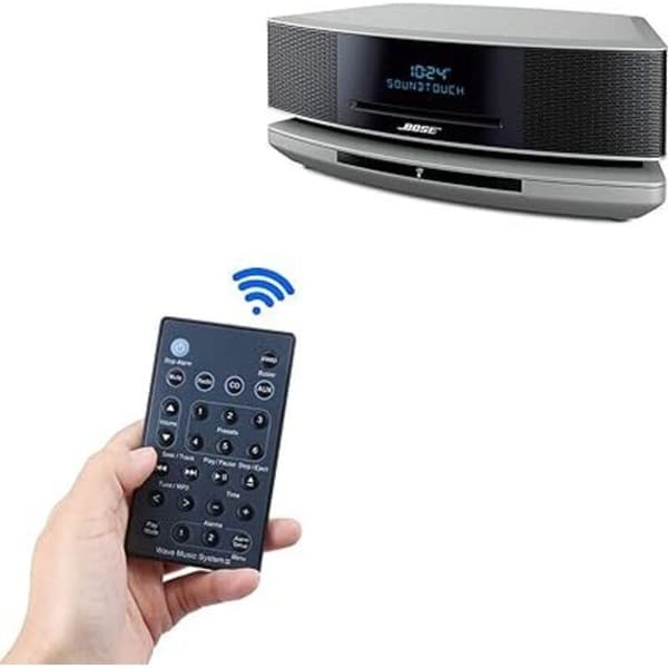 Erstatningsfjernbetjening til AWR1B1 AWR1B2 AWRCC4 AWRCC7 AWRCC8 til Bose Wave Music System Sort