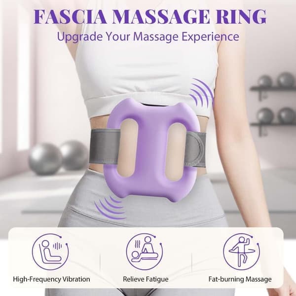 Multifunktionel Fascia Ring – 2025 ny dybdevævsvibration, ergonomisk elektrisk massager