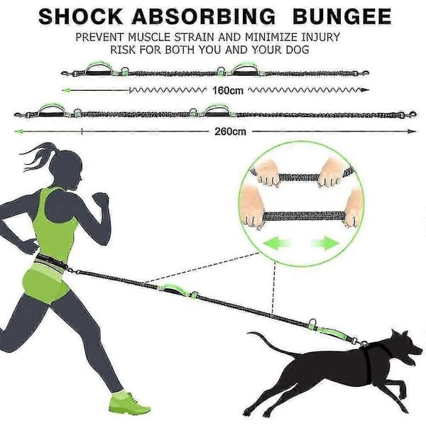 Hundkoppel Handsfree Hundkoppel multifunktionellt Hundrep Träningskoppel