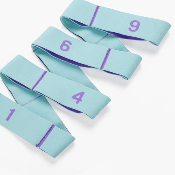 Yogastropp, stropp med flere løkker, yogastretchstropp, ikke-elastisk stretchstropp for fysioterapi, pilates, dans og gymnastikk