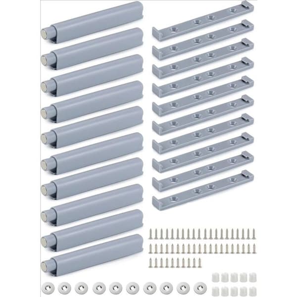 Magnetisk dörrspärr - Push-to-open-system - med mjukstopp - 10-pack