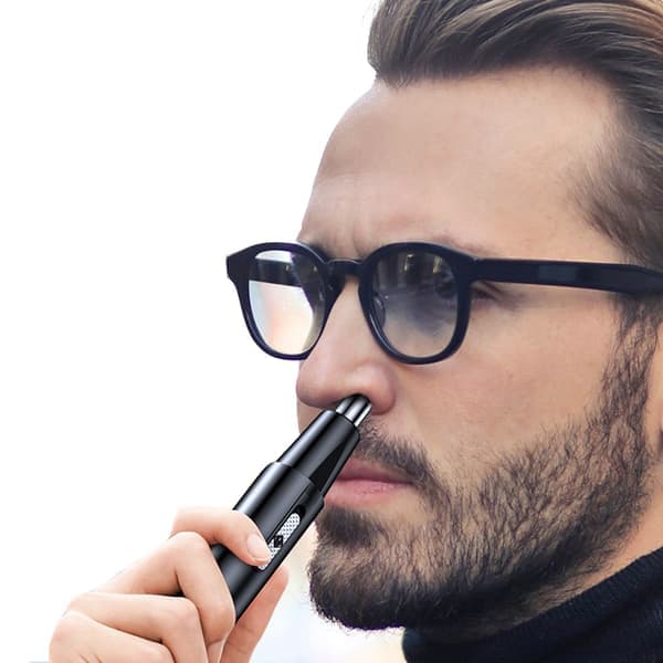 USB uppladdningsbar nästrimmer för män och kvinnor vit white