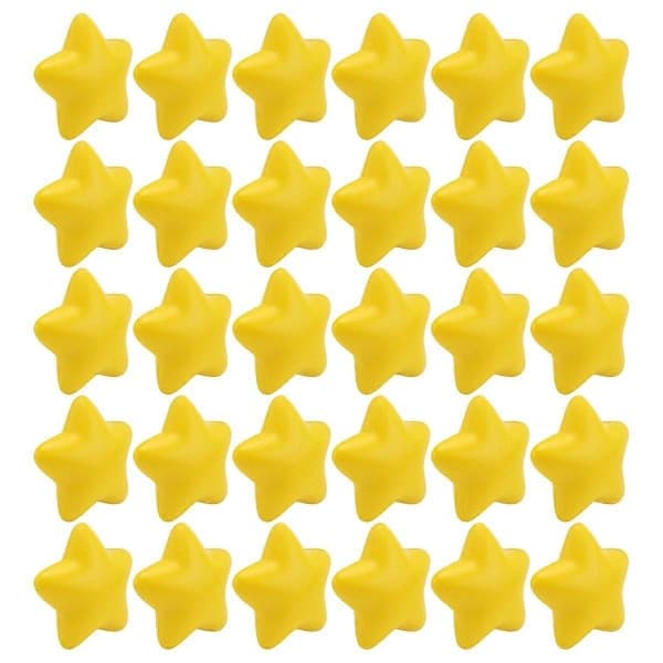30 stk. stressbolde stjerne bulk stressaflastningsbolde mini skum stressbold-perfekt