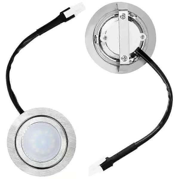 Stk. ventilatorlys, erstatning for ventilator LED-lys i rustfritt stål, innfelt ventilatorlampe-Yvan