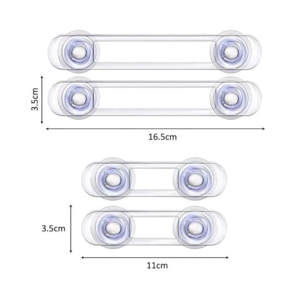 Børnesikringslåse - Pakke med 7 - ABS-plast - Nem installation - Multifunktionel