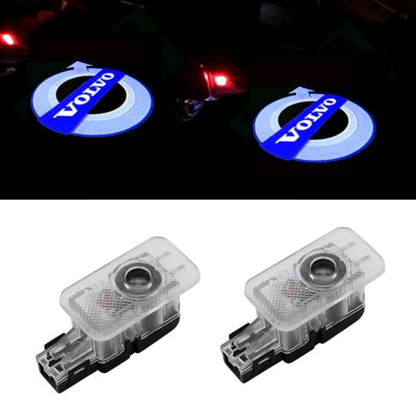 Brugerdefinerede Volvo velkomstlys S90 S80L S60L XC60 eftermontering laserprojektion dørlys (2 stk.)