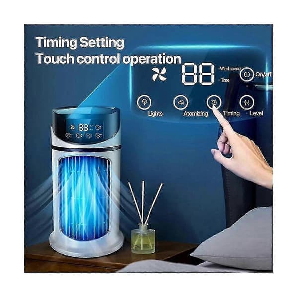 Bærbar Aircondition Køler Vandkølende Ventilator Aircondition Køleventilator Til Kontor Mobil Luft