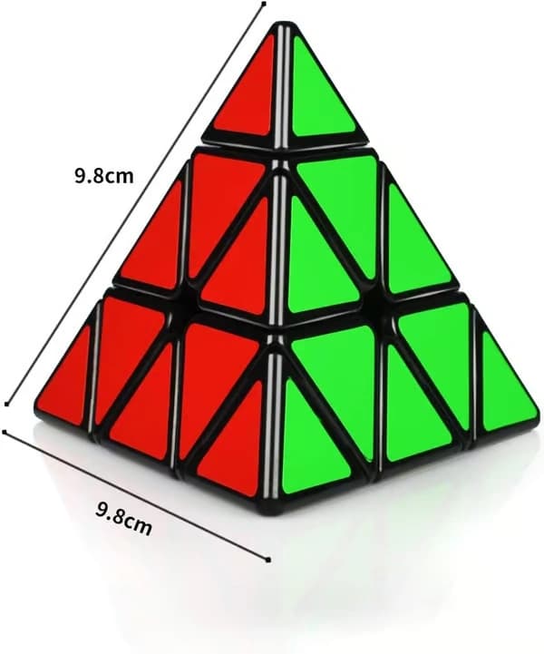 Pyraminx Speed Puzzle Cube 3x3, Kolmiomainen Pyramidi Magic Cube Mag