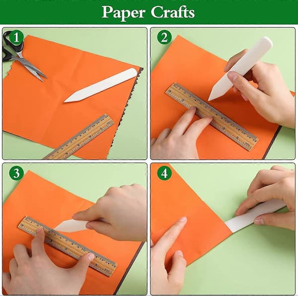 Ægte benmappe – kvægbenpapirfolder til bogbinding, læderpolering, papirhåndværk og scrapbooking