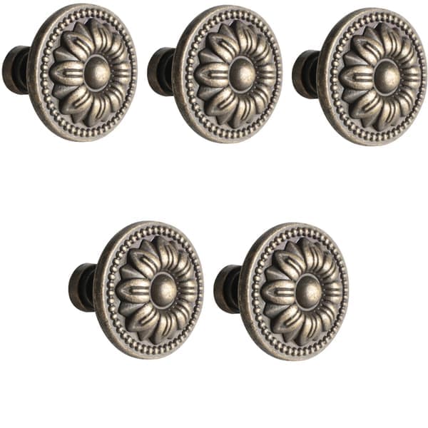 Skåphandtag Lådhandtag med skruvar 5-pack Brons