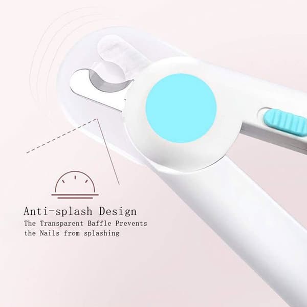 Negleklipper - Professionel - LED - Stænkskærm - Blå