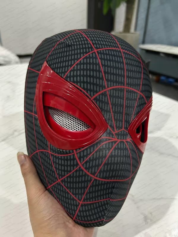 Maske med bevegelige øyne, Spiderman-hodeplagg, Cosplay-maske, Spider-Man 1:1, Elastiske leker for voksne og barn, Gave with box14