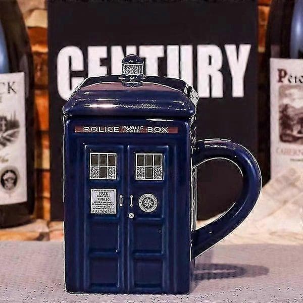 Doctor Who Tardis Muggkopp Polisbox Keramisk Mugg Med Lock
