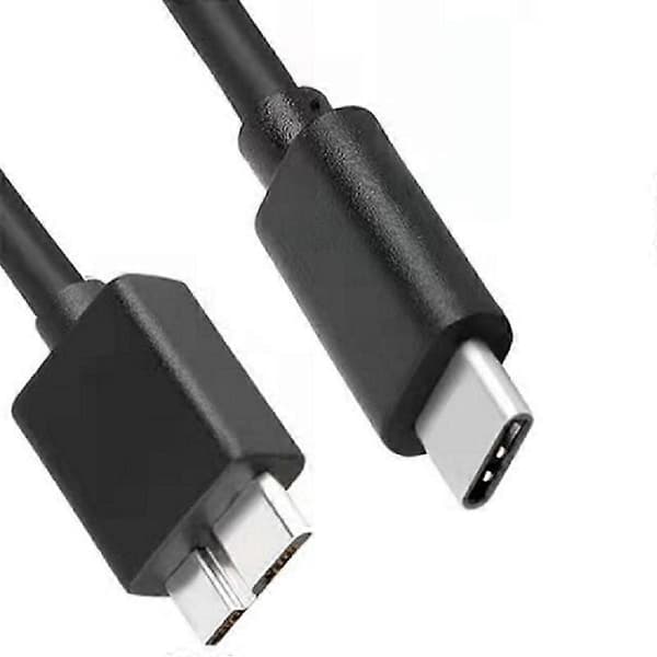 0,35 m typ-c till mikro 3.0 data MacBook mobiltelefonanslutning mobil hårddiskkabel, 3-pack
