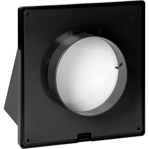 Ventilationsgaller - 1 enhet - ABS - Backventil - Väggmonterat ventilationsutlopp - Grå 100mm