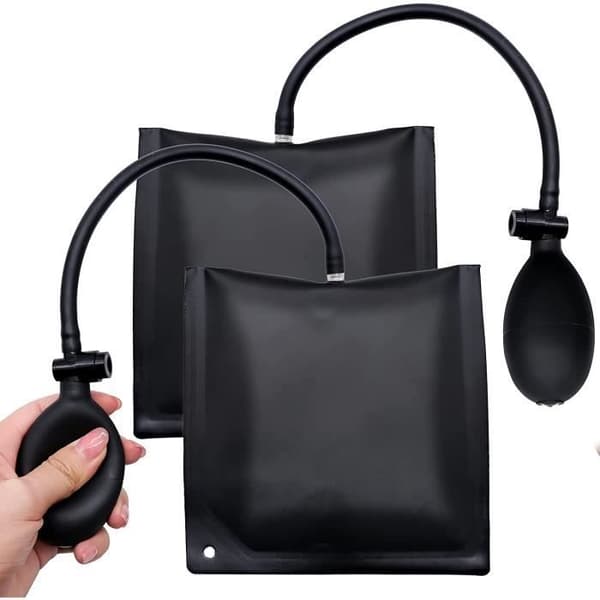 Luftpude - Model - Sort - 200 kg - 15x16 cm - 22 cm slange