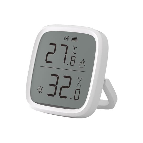 ZigBee temperatur- och fuktighetssensor – Hög noggrannhet ±0,2°C/±0,4°F – LCD-skärm – Smartphoneaviseringar – 2-pack – Sonoff