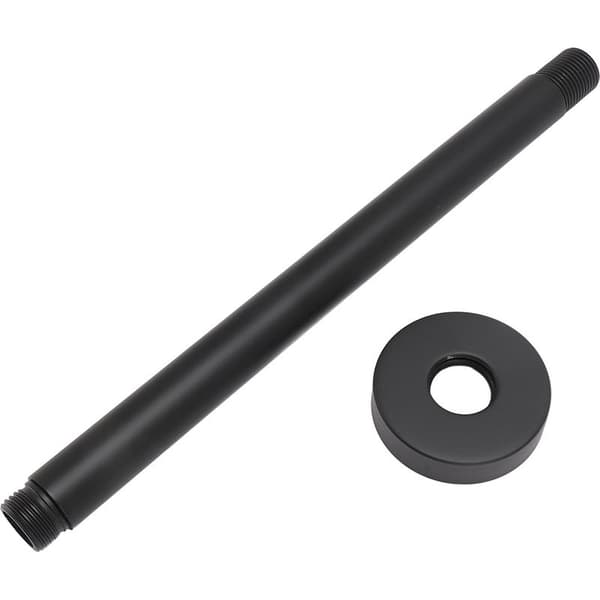 Dusjforlengerarm – 25 cm rustfritt stål matt svart – Enkel installasjon