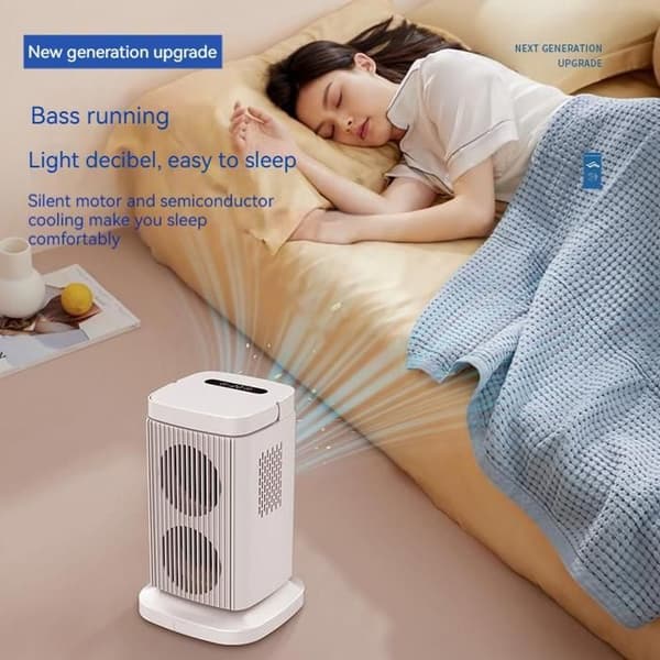 Mini bærbar aircondition, bærbar aircondition, solid state-køling, hurtig køling, 3 blæserhastigheder