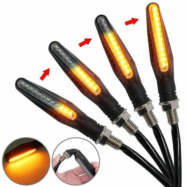2 x Motorcykel LED Blinkers Vänster + Höger 11x2.5cm