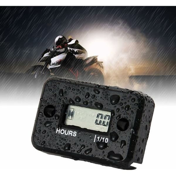 Motorcykelhastighetsmätare, Vattentät LCD-display Digital Timräknare Mätare Timer