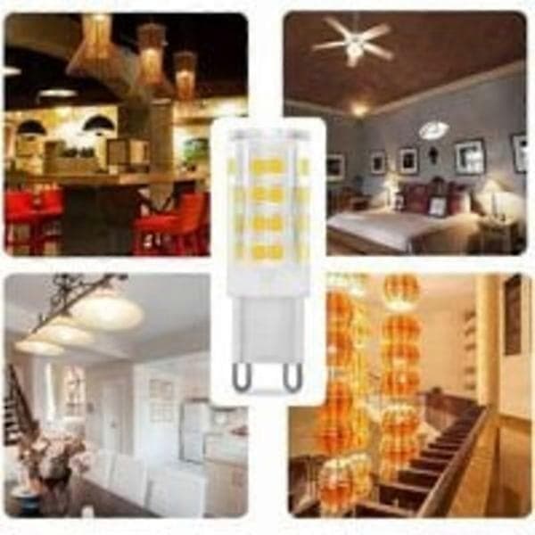 5W G9 LED-pære, 40W ekvivalent, varmhvit 3000k, 220-240V