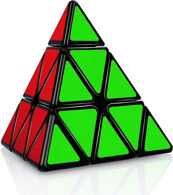 Pyraminx Speed Puzzle Cube 3x3, Triangulär Pyramid Magic Cube Mag