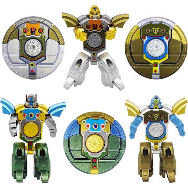 Transformerbare Fidget Spinners – 3 Deformerbare Robot Spinners til Børnefester & Stresslindring