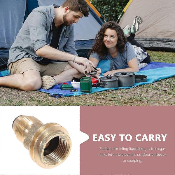 Grilltilbehør Propanflaskeadapter Lejrovn Propantankadapter Propantankforbindelsesfittings