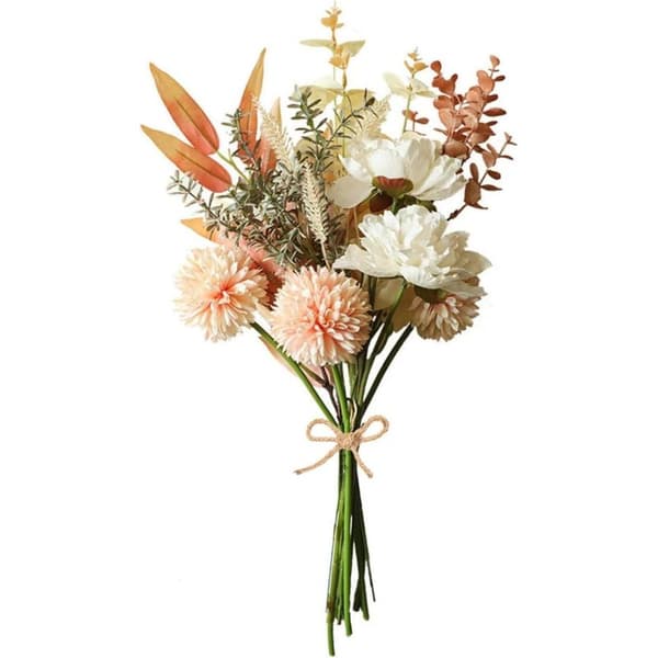 Kunstige blomster og planter, silkeblomstarrangementer, brudebuketter, plastblomsterdekorasjoner til midtpunkter,