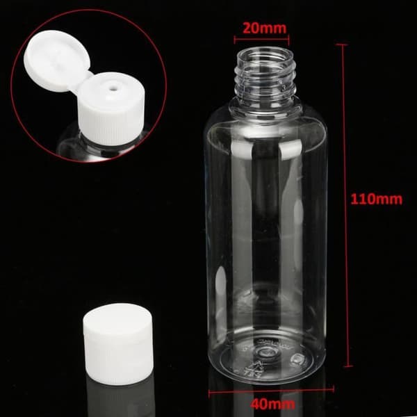 20 st 100 ml plastflaskor för reskosmetika lotionbehållare
