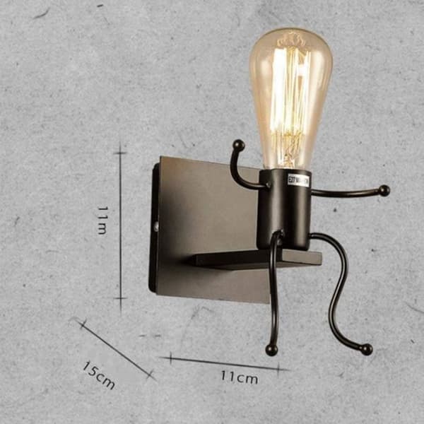 E27 Retro Vegglampe i Metall for Spisestue, Stue, Soverom, Innendørsbelysning