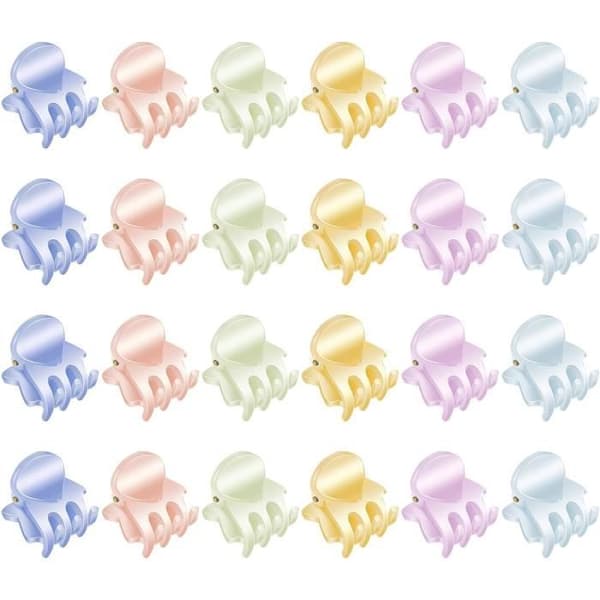 Hiusklipsit - Ei määritelty - Minihiusklipsit - 24 kappaletta - 1,5 cm - Satunnainen väri