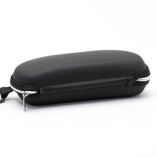 Hårt skyddande glasögonfodral / solglasögonfodral m dragkedja Black Svart