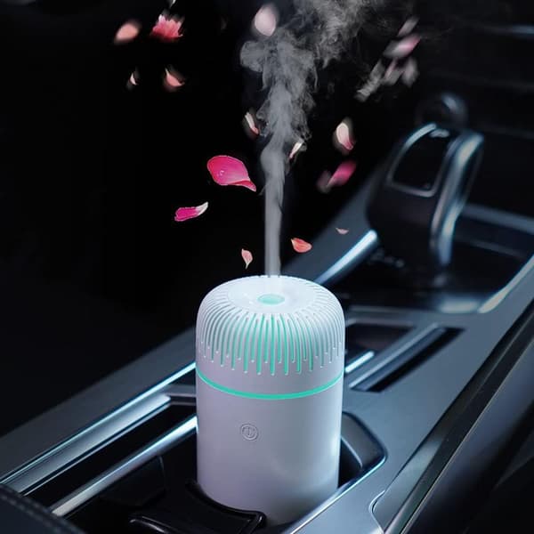 Mini USB billuftfuktare för eteriska oljor, bärbar aromaterapiluftfuktare