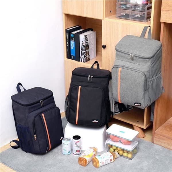 1 Isolerad Väska 23L, Huvudfack, EPE-skum, Nätficka, Picknick Camping Strand