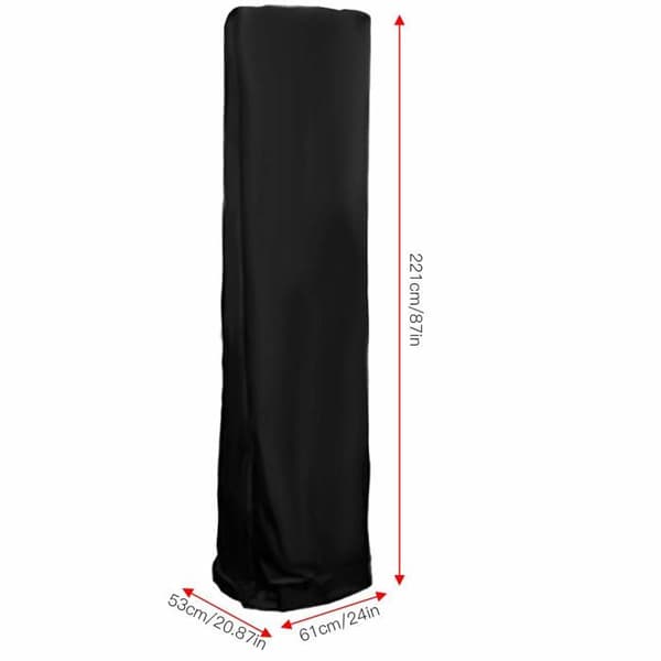 Havevarmelåg - Sort - 81,5x225cm - Åndbart - Vandtæt - Udendørsbeskytter - Terrasse - Egnet til