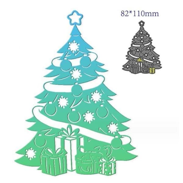Skärform - Ej specificerad - Julgran - Kolstål - 11x8,2cm - 2 stycken SKÄRMALL