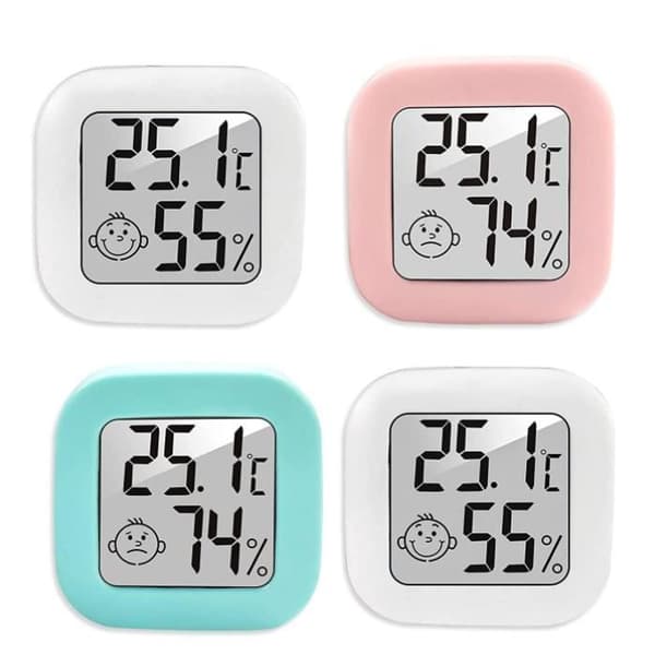 Termometer Hygrometer - Mini Digital - Rekkevidde -50 til 70 ℃ - Bærbar - 4 STK