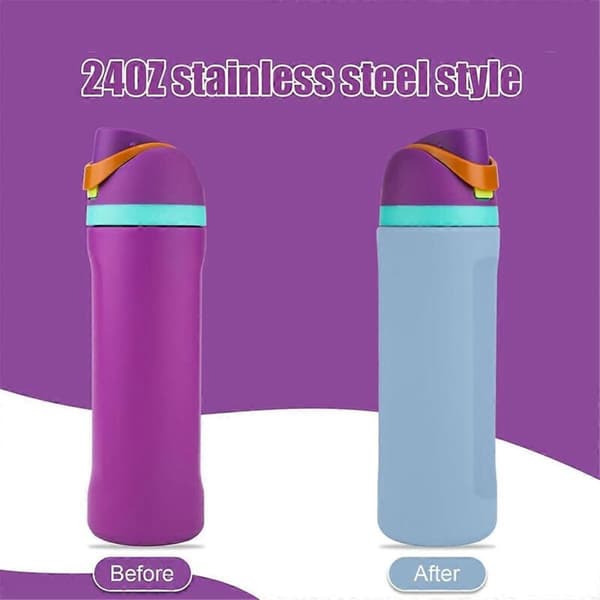 Silikonflaskebunn for 24oz blå