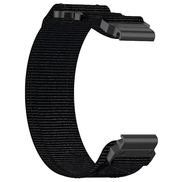 Nylonrem med klæbestrimmel til Garmin Fenix 7X/7X Pro/Instinct 2X/Quickfit 26mm Black