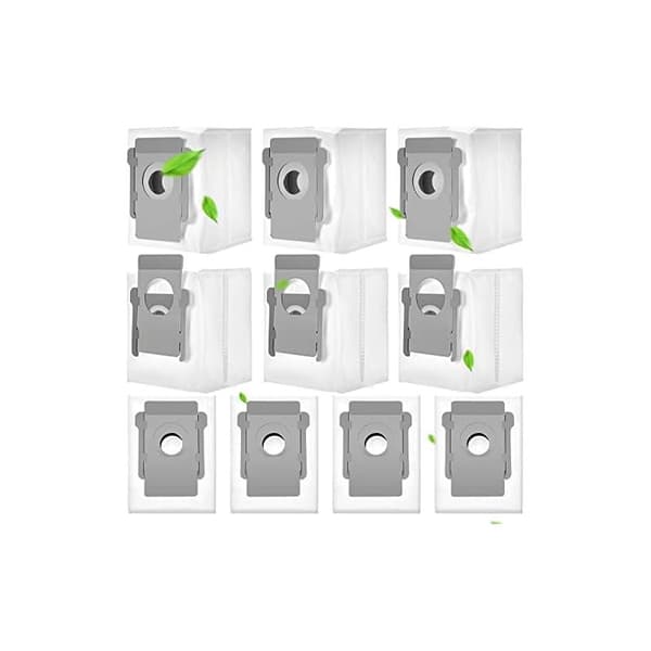 Parti med 10 støvsugerposer til iRobot Roomba i7 i7+ i7 Plus S9 S9+ i3 i3+ i4 i4+ i6 i6+ i8 i8+ j7 j7+ E5 E6 E7 erstatningspose til iRobot