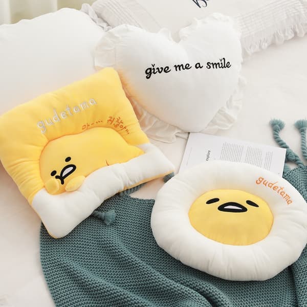 Lazy Egg Plyschkudde Äggula Docka Japansk Lazy Egg Kontorsstolskudde A A