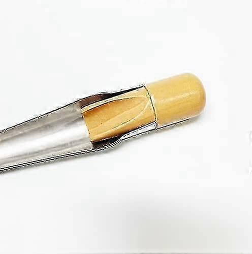 Marinetov-spyd med træhåndtag, svensk stil, 304 rustfrit stål til linjetråddiameter (medium: 1/2 til 1 tomme) - MXBC