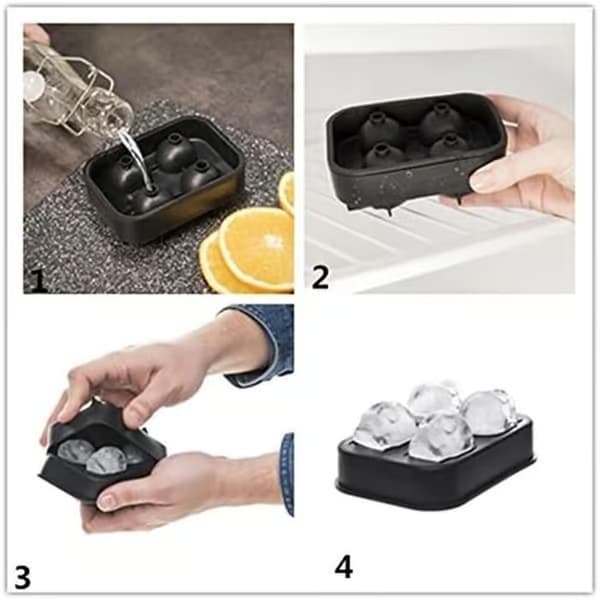 Dödskalle-isbitsform, 2-pack superflexibel silikonform för 3D-dödskalleisbitar till whiskey.