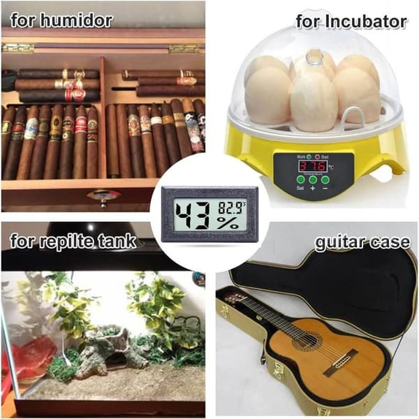 Mini digitalt hygrometer termometer indendørs fugtighedsmåler med Fahrenheit (℉) temperatursensor