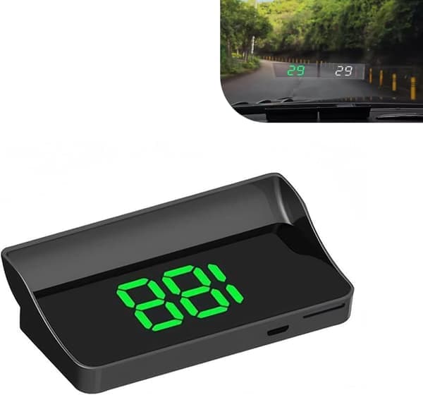 Bil Head Up Display, Universal High Definition Forrude Speedometer Projektor, Bil HUD Digital Speedometer, til de fleste biler, lastbiler, SUV'er