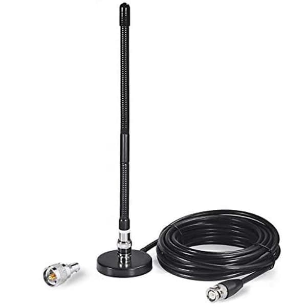 CB Radio Blød Pisk Antenne 27MHz 100cm PL259 BNC Magnetisk Base