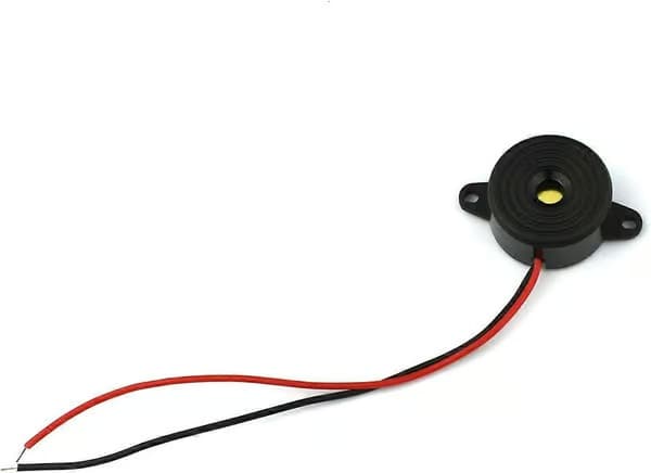st DC 3-24V 85dB Elektronisk Larm-summer Svart 23 x 12mm